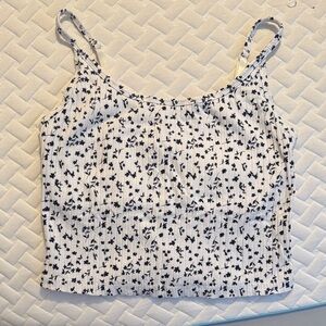 Old Navy - Navy Blue and White Patterned Camisole